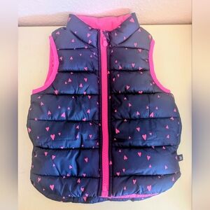 Toddler Heart Puffer Vest